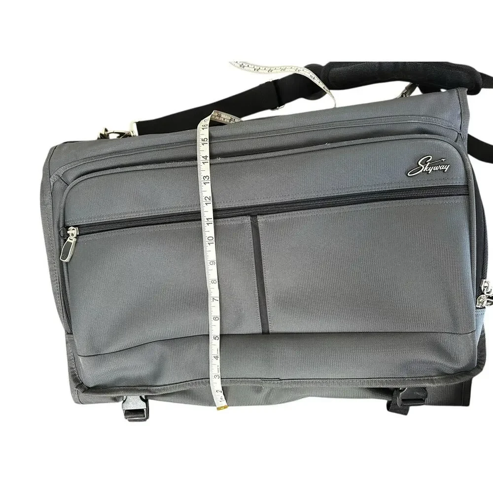 Skyway Gray Trifold Hanging Garment Carry On Travel Bag Luggage